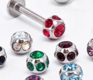 18g–16g Disco Jewel Steel Ball — Price Per 1