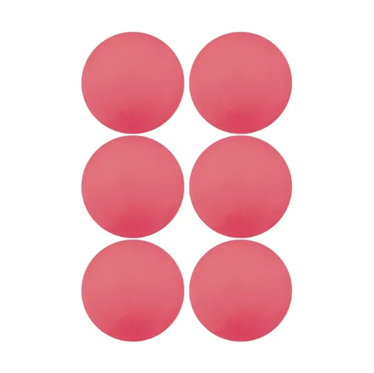 6 Soft Pink Indoor Practice Lacrosse Balls