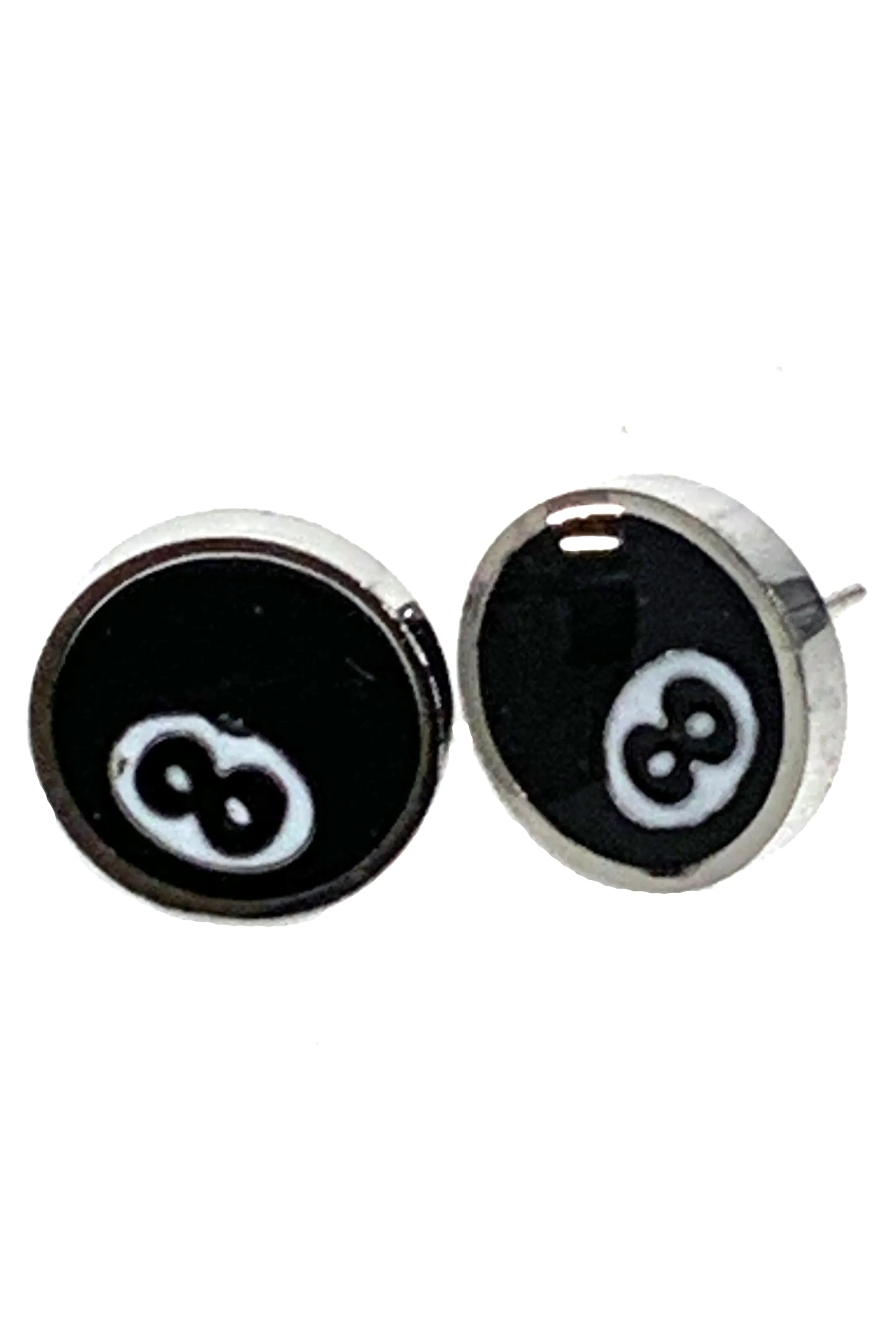 8-Ball Stud Earrings