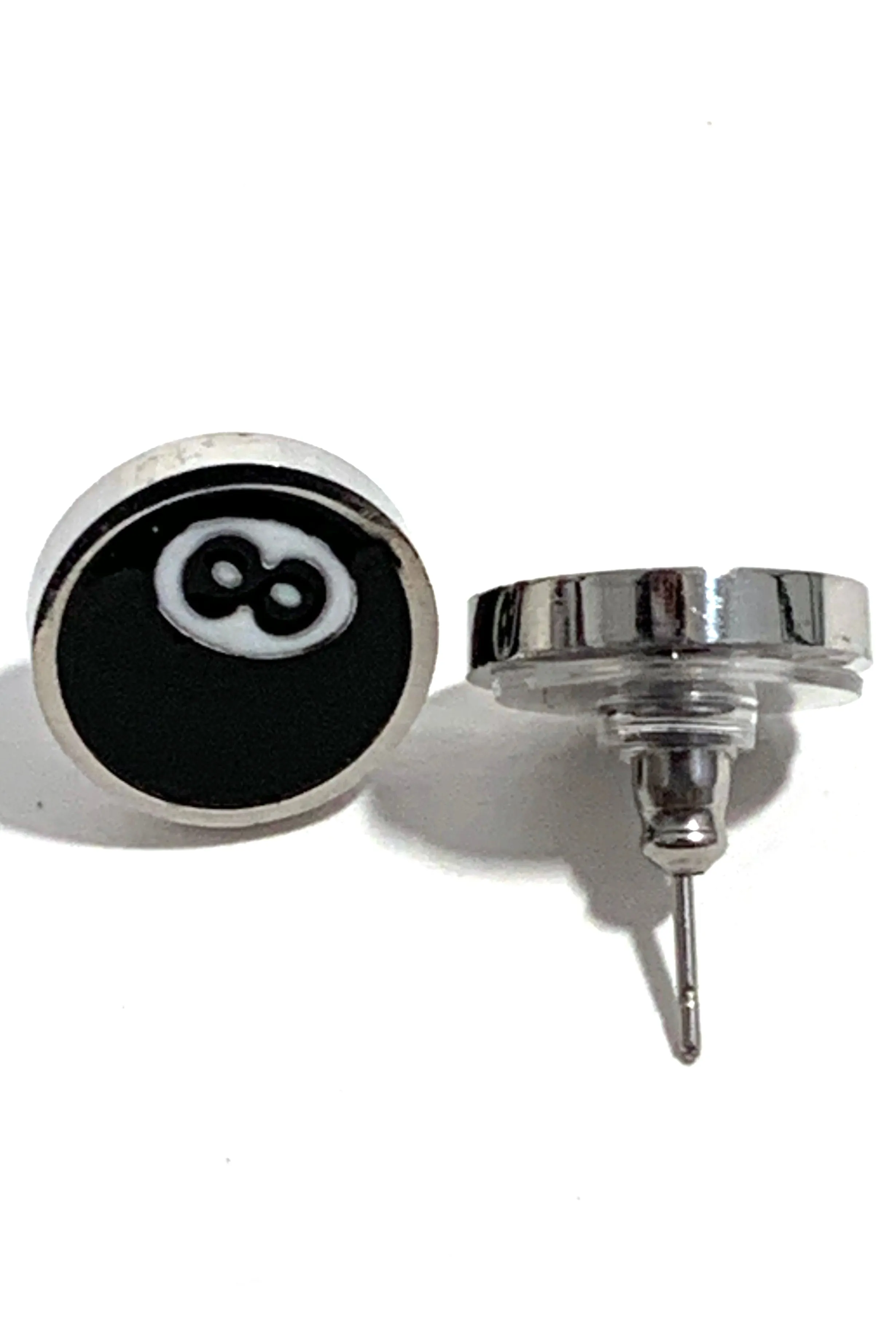 8-Ball Stud Earrings
