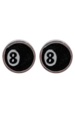 8-Ball Stud Earrings