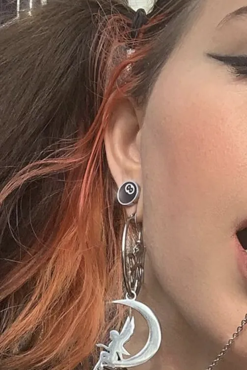 8-Ball Stud Earrings