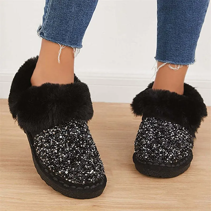 A Foot Pedal Shallow Single Autumn Winter Leisure Home Loafer Shoes Loose Cake Heel Thick Bottom Heel Plus Size Women’s Shoes