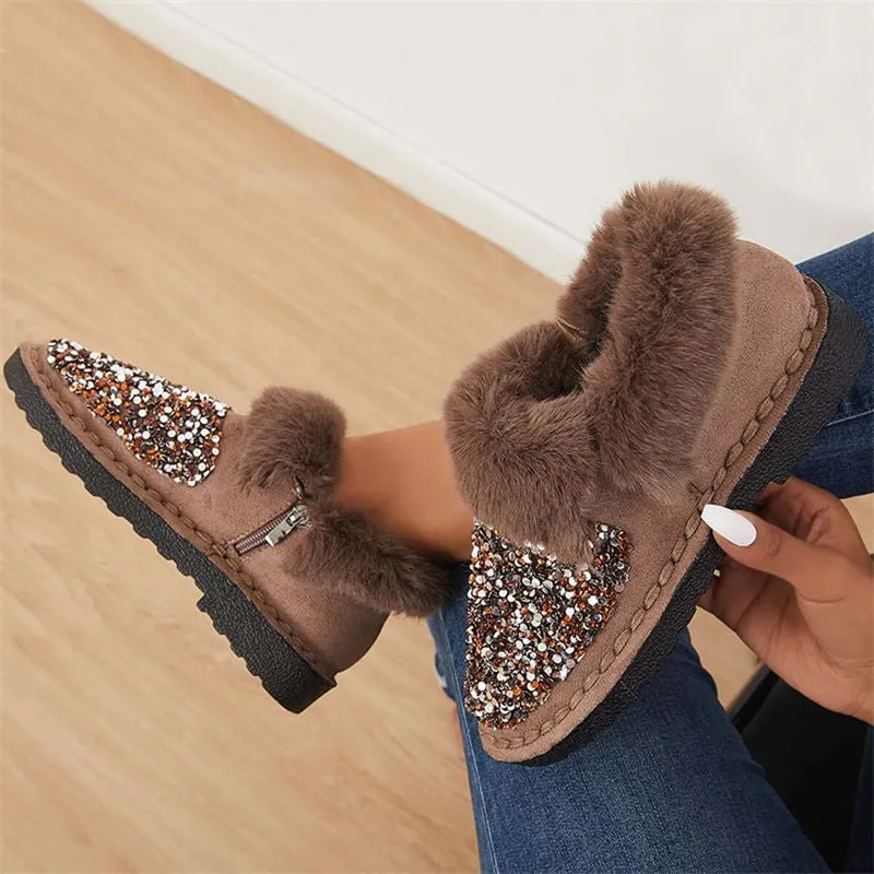 A Foot Pedal Shallow Single Autumn Winter Leisure Home Loafer Shoes Loose Cake Heel Thick Bottom Heel Plus Size Women’s Shoes