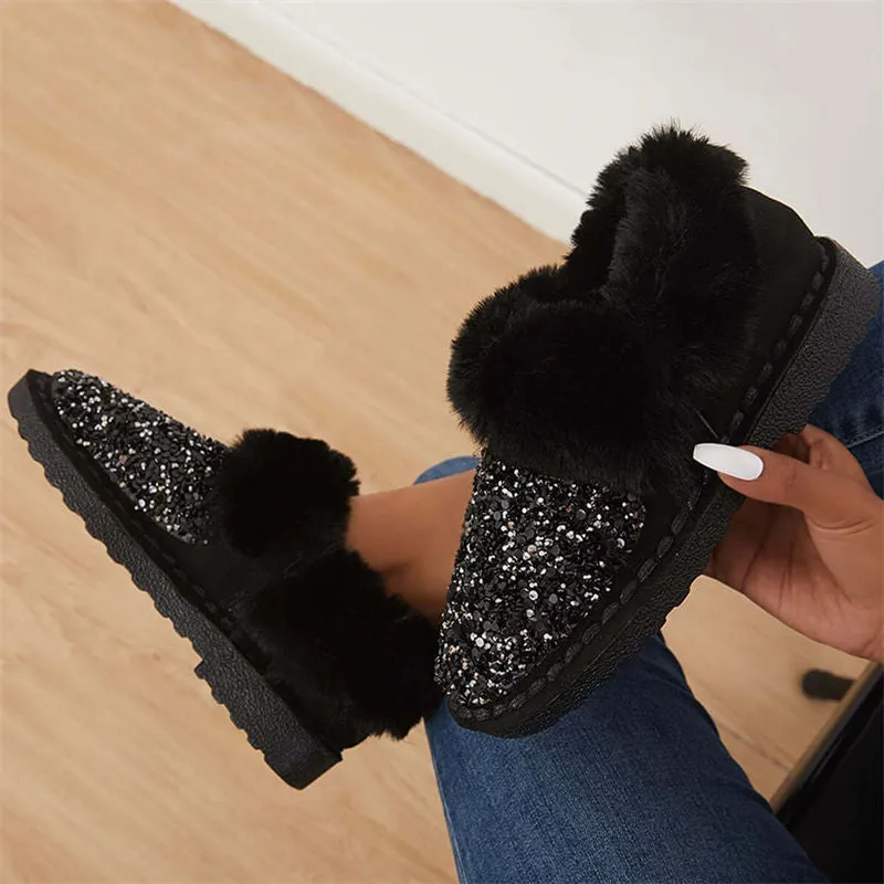 A Foot Pedal Shallow Single Autumn Winter Leisure Home Loafer Shoes Loose Cake Heel Thick Bottom Heel Plus Size Women’s Shoes