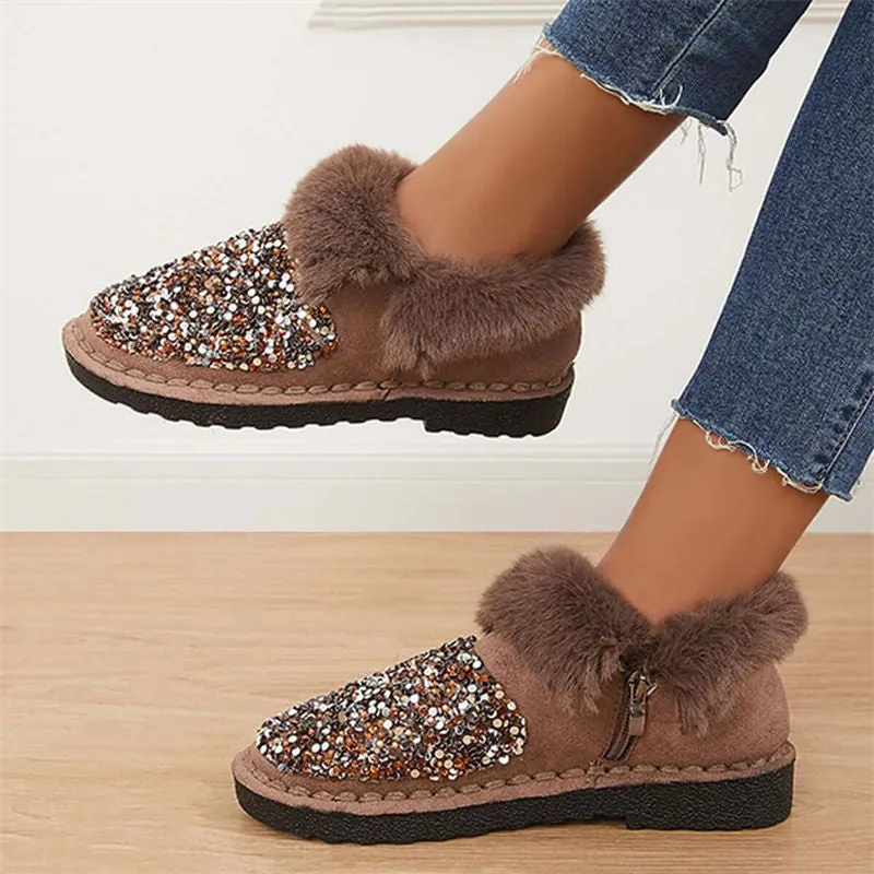 A Foot Pedal Shallow Single Autumn Winter Leisure Home Loafer Shoes Loose Cake Heel Thick Bottom Heel Plus Size Women’s Shoes