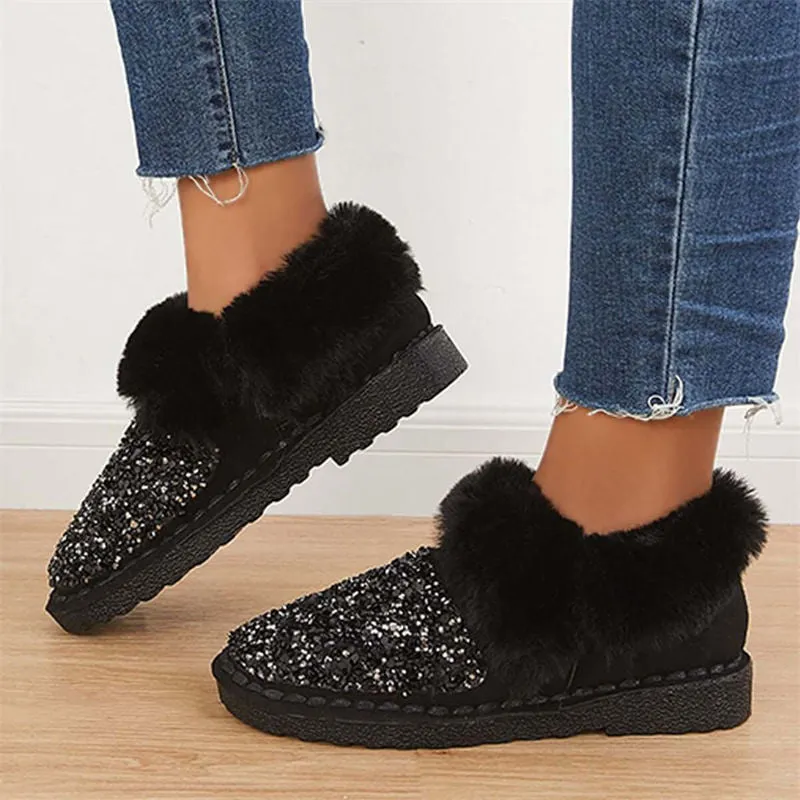 A Foot Pedal Shallow Single Autumn Winter Leisure Home Loafer Shoes Loose Cake Heel Thick Bottom Heel Plus Size Women’s Shoes