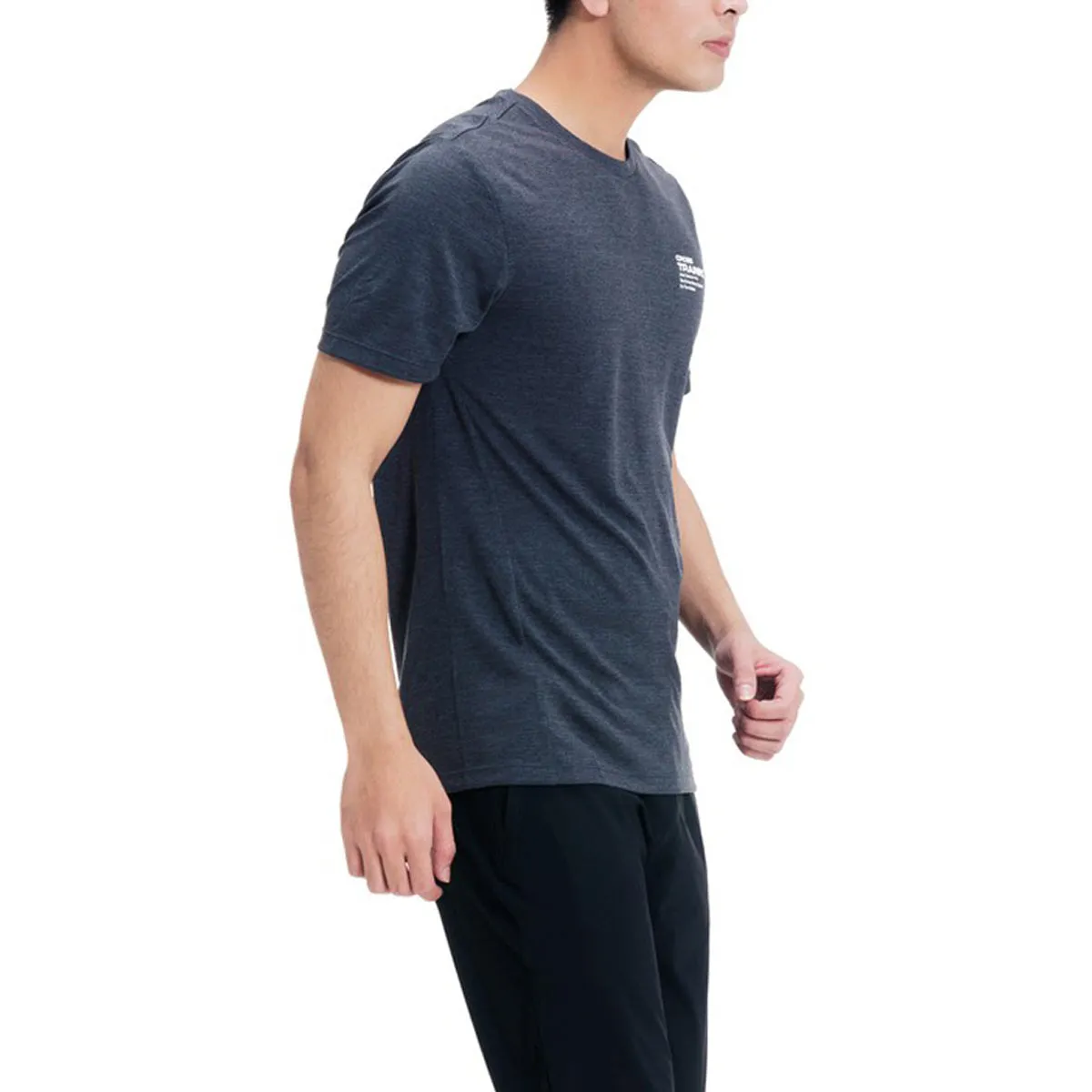 Anta Cross Training T-Shirt For Men, Black & Grey