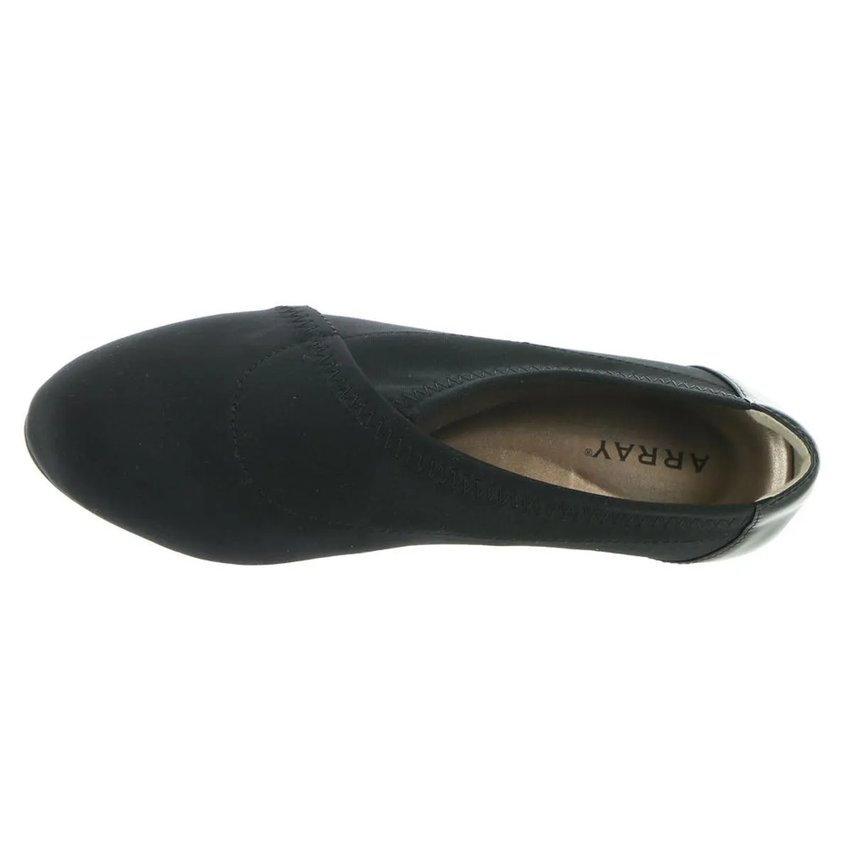 Array Womens Emmy Cushioned Insole Almond Toe Flat Shoes
