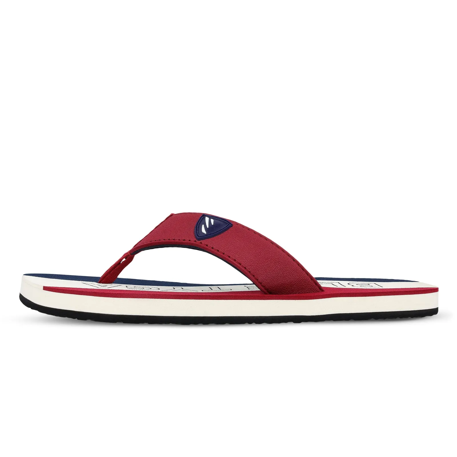 Blue Tyga Men's Flip Flop Thong  - BT4274 Maroon Blue