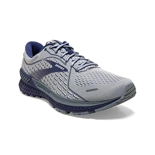 Brooks Men's Adrenaline GTS 21, Grey/Blue, 11 Medium