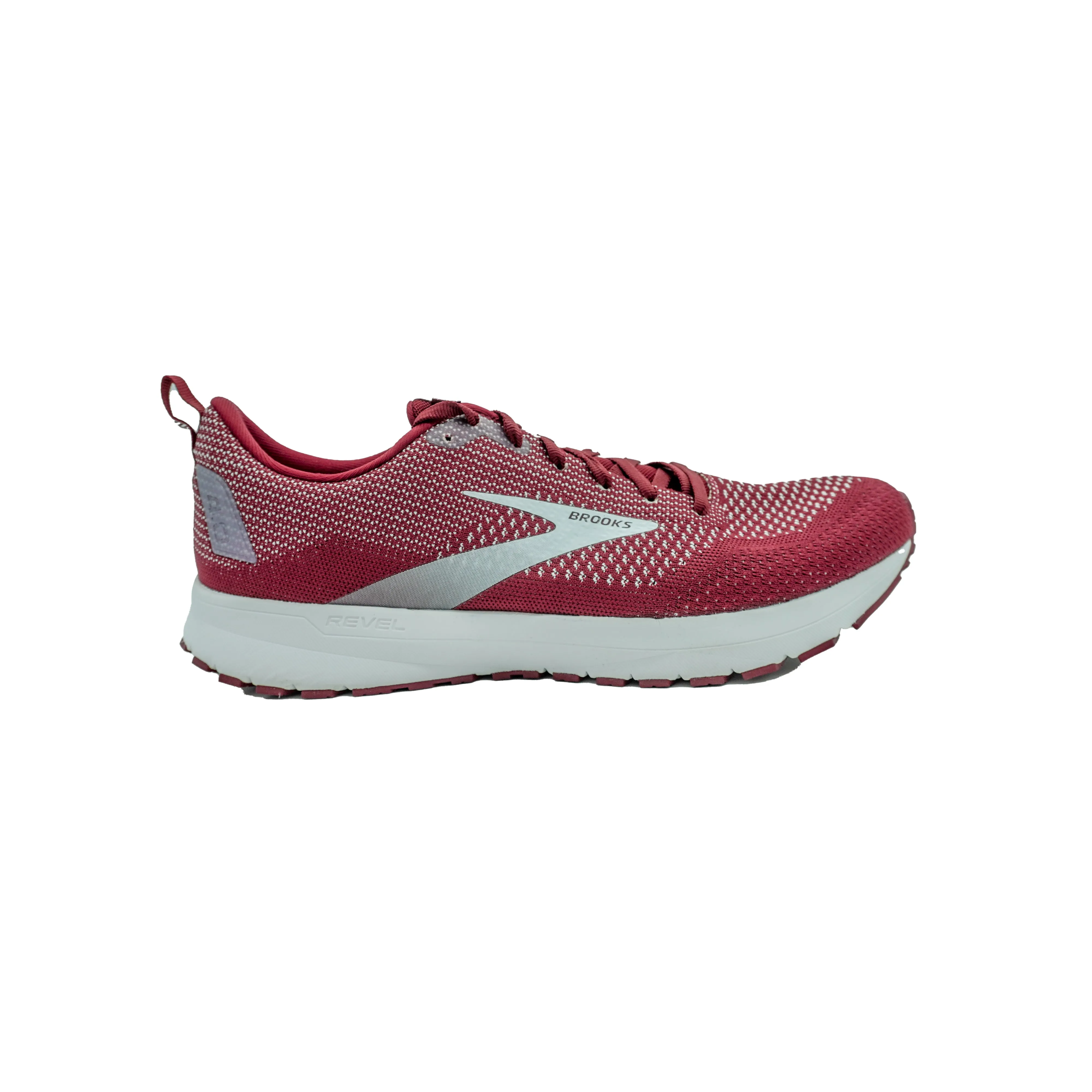 Brooks Men's Revel 4 breakthrough Pack Running Athletic Shoes Dark Red White