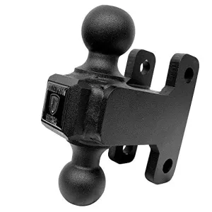 BulletProof Hitches Trailer Hitch 1 7/8"   2" Adjustable Dual Ball (Solid Steel, Black Textured Powder Coat)