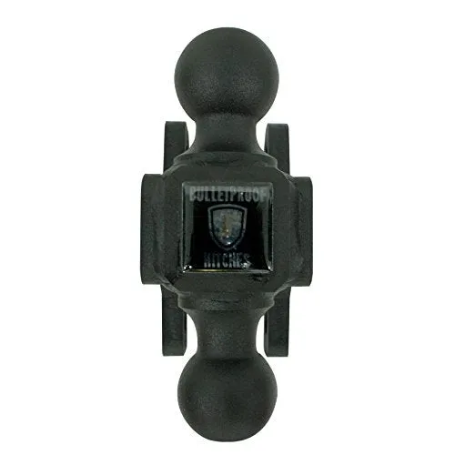 BulletProof Hitches Trailer Hitch 1 7/8"   2" Adjustable Dual Ball (Solid Steel, Black Textured Powder Coat)