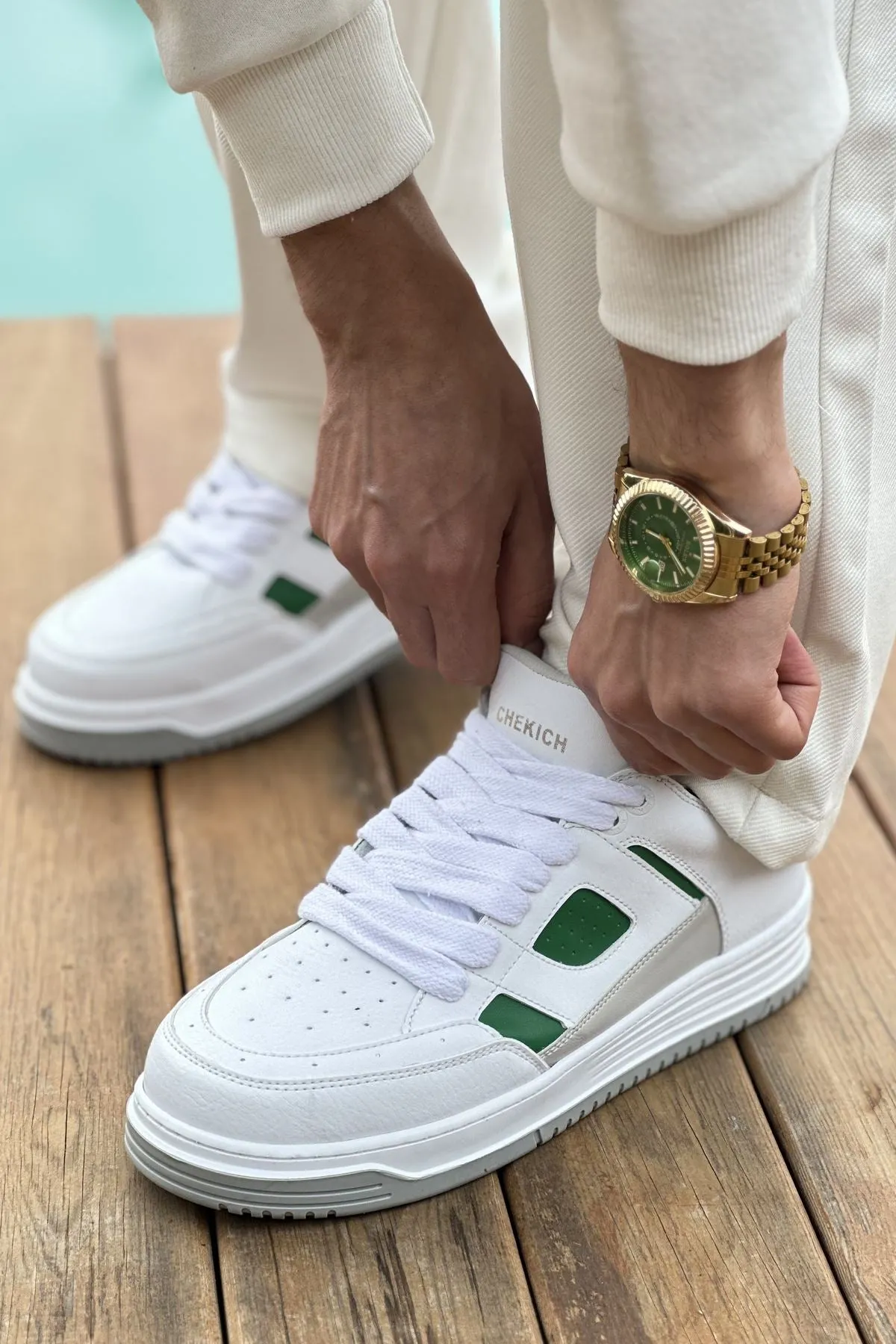 CH2410 CBT Avax Men's Sports Shoes WHITE/GREEN