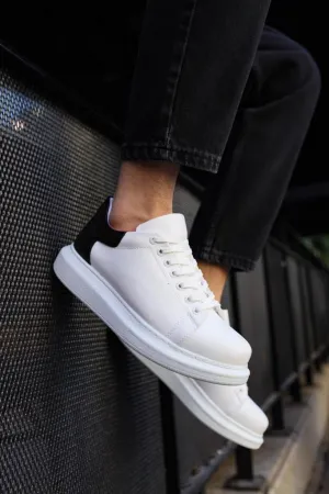 CH256 Men's Unisex White-Black Casual Sneaker Sports Shoes