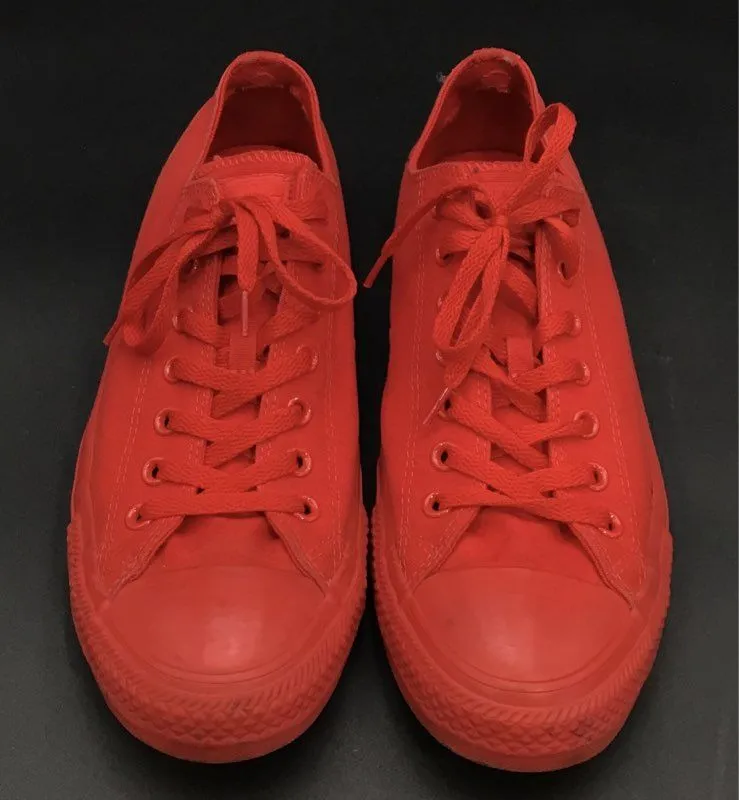 Converse Women's Red Low-Top Athletic Shoes - Size 13