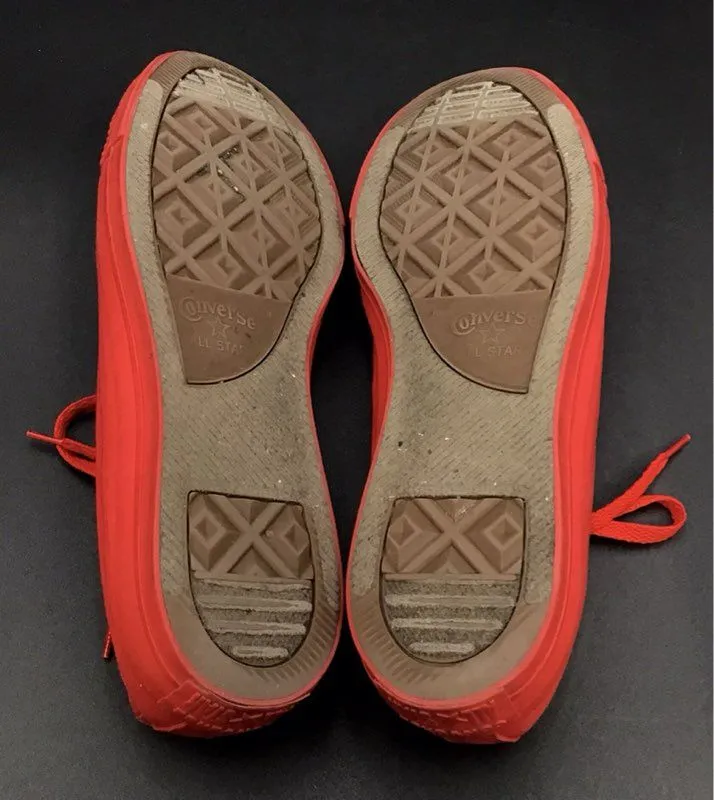 Converse Women's Red Low-Top Athletic Shoes - Size 13