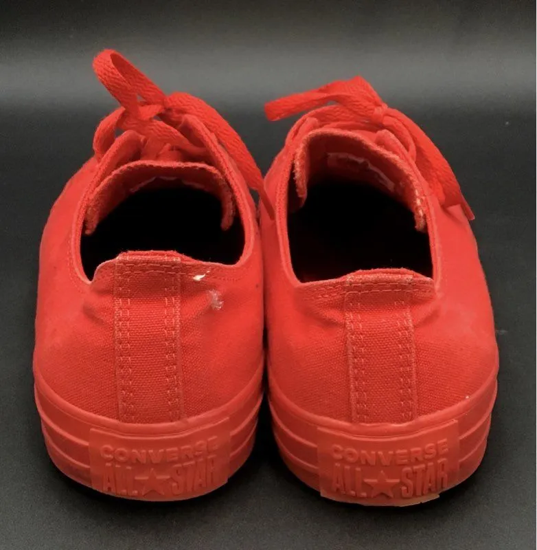 Converse Women's Red Low-Top Athletic Shoes - Size 13