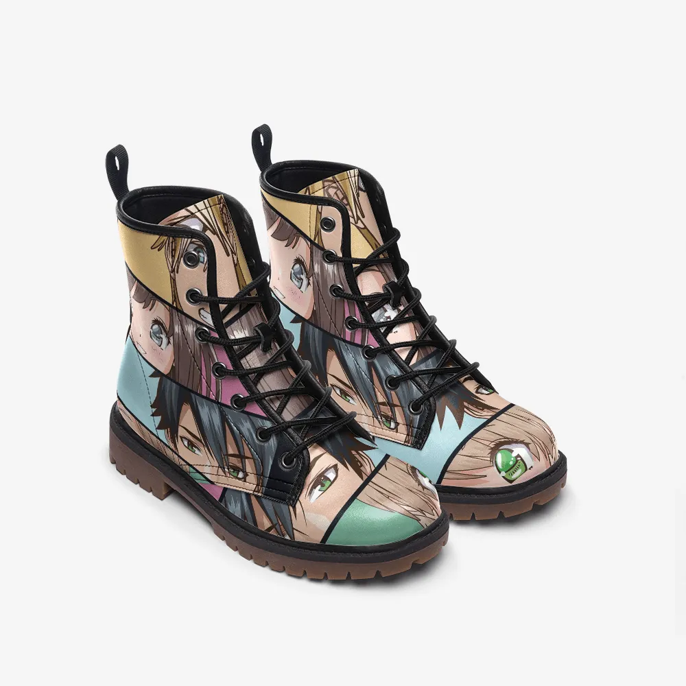 Cute Manga Looks Casual Leather Lightweight boots MT