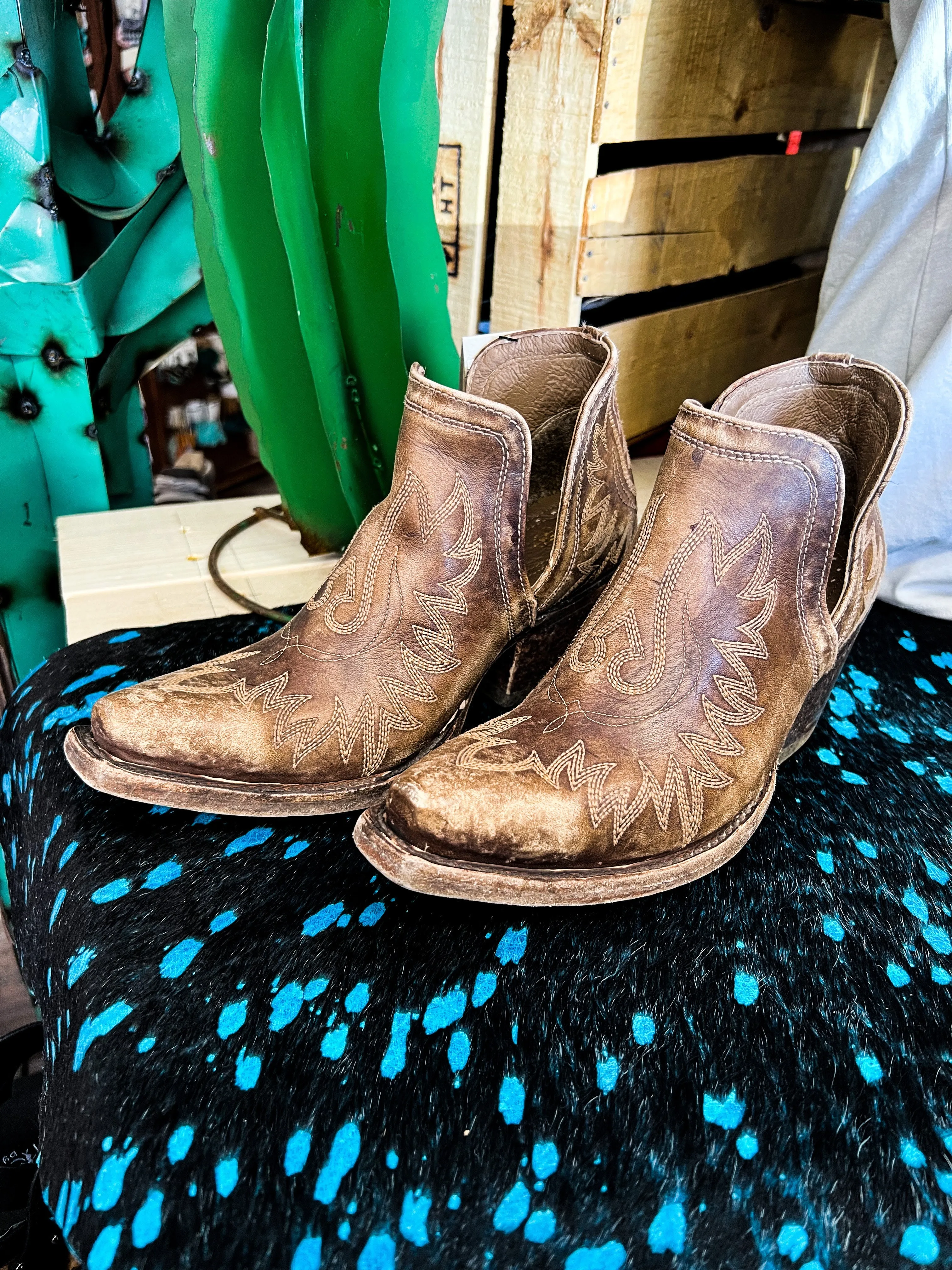 Distressed Bown Ariat Dixon