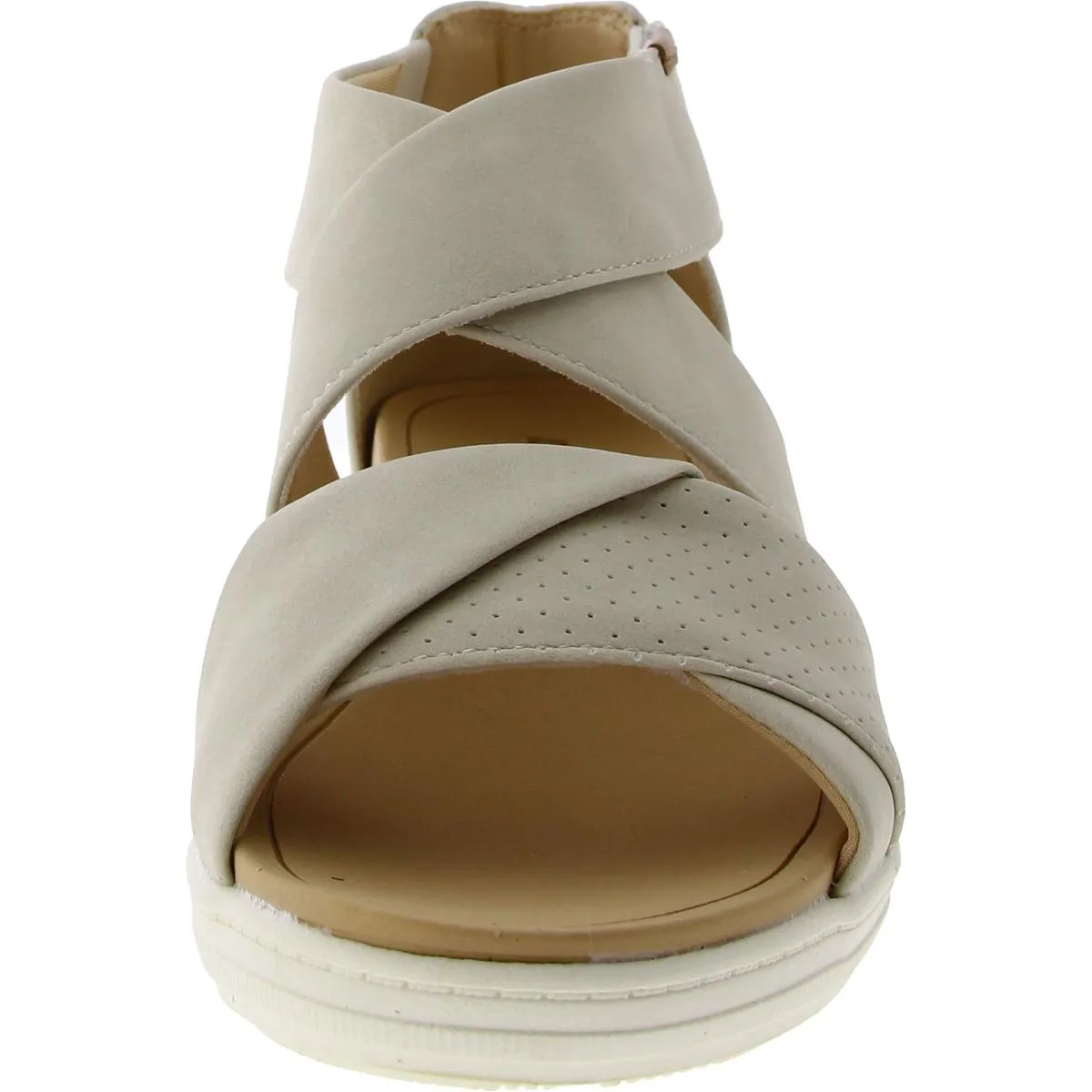 Dr. Scholl's Shoes Womens Time Off Fun Adjustable Criss-Cross Wedge Sandals