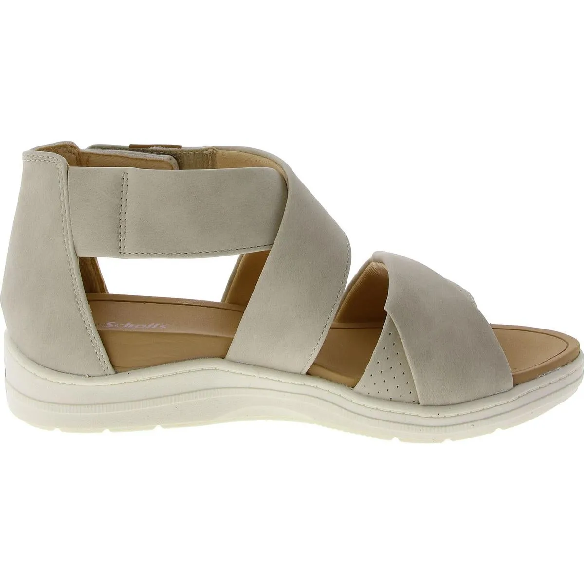 Dr. Scholl's Shoes Womens Time Off Fun Adjustable Criss-Cross Wedge Sandals