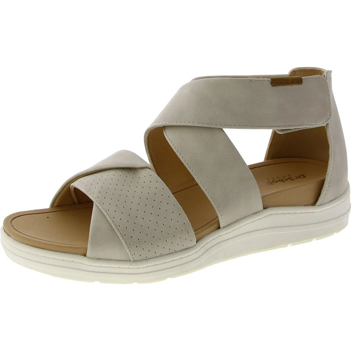 Dr. Scholl's Shoes Womens Time Off Fun Adjustable Criss-Cross Wedge Sandals
