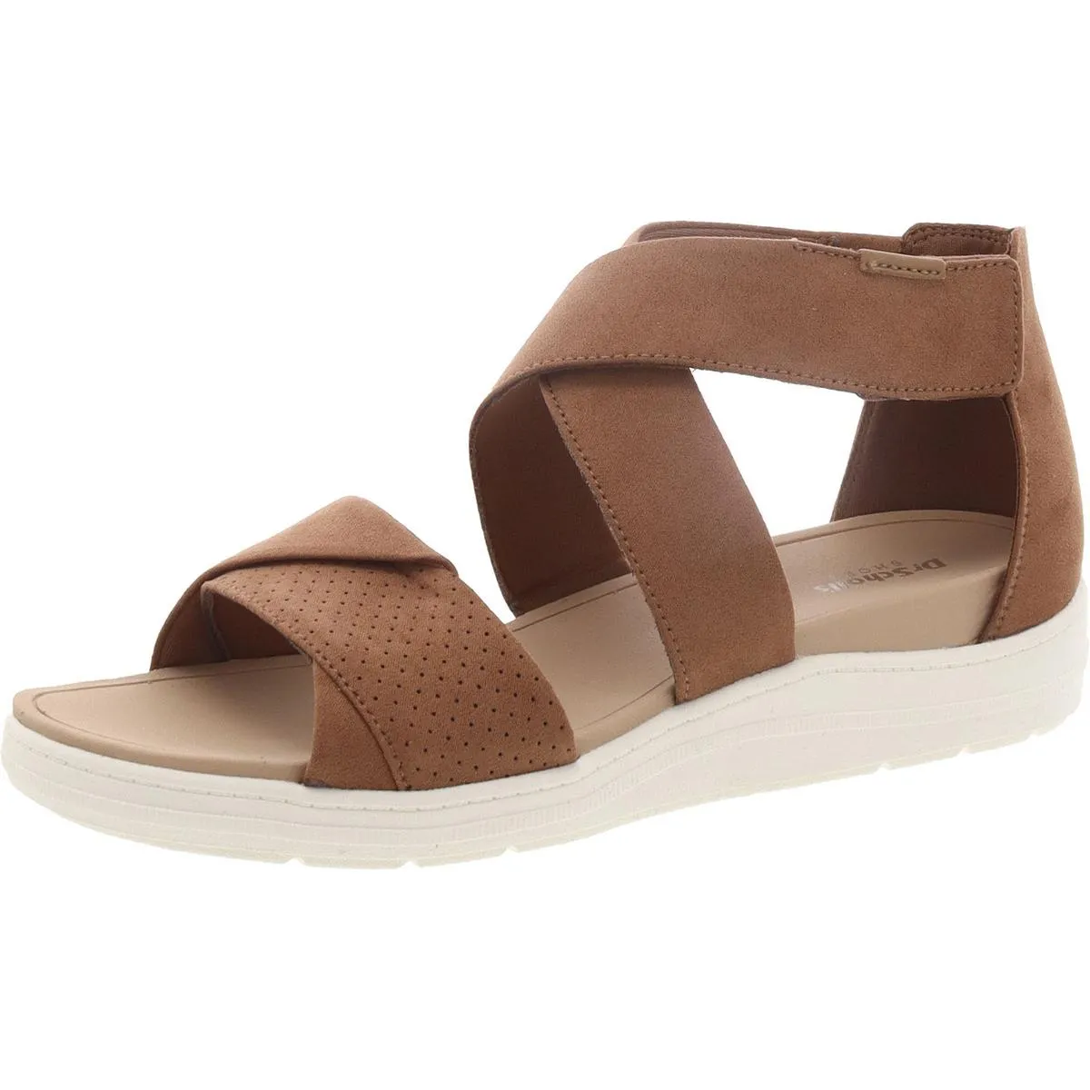 Dr. Scholl's Shoes Womens Time Off Fun Adjustable Criss-Cross Wedge Sandals