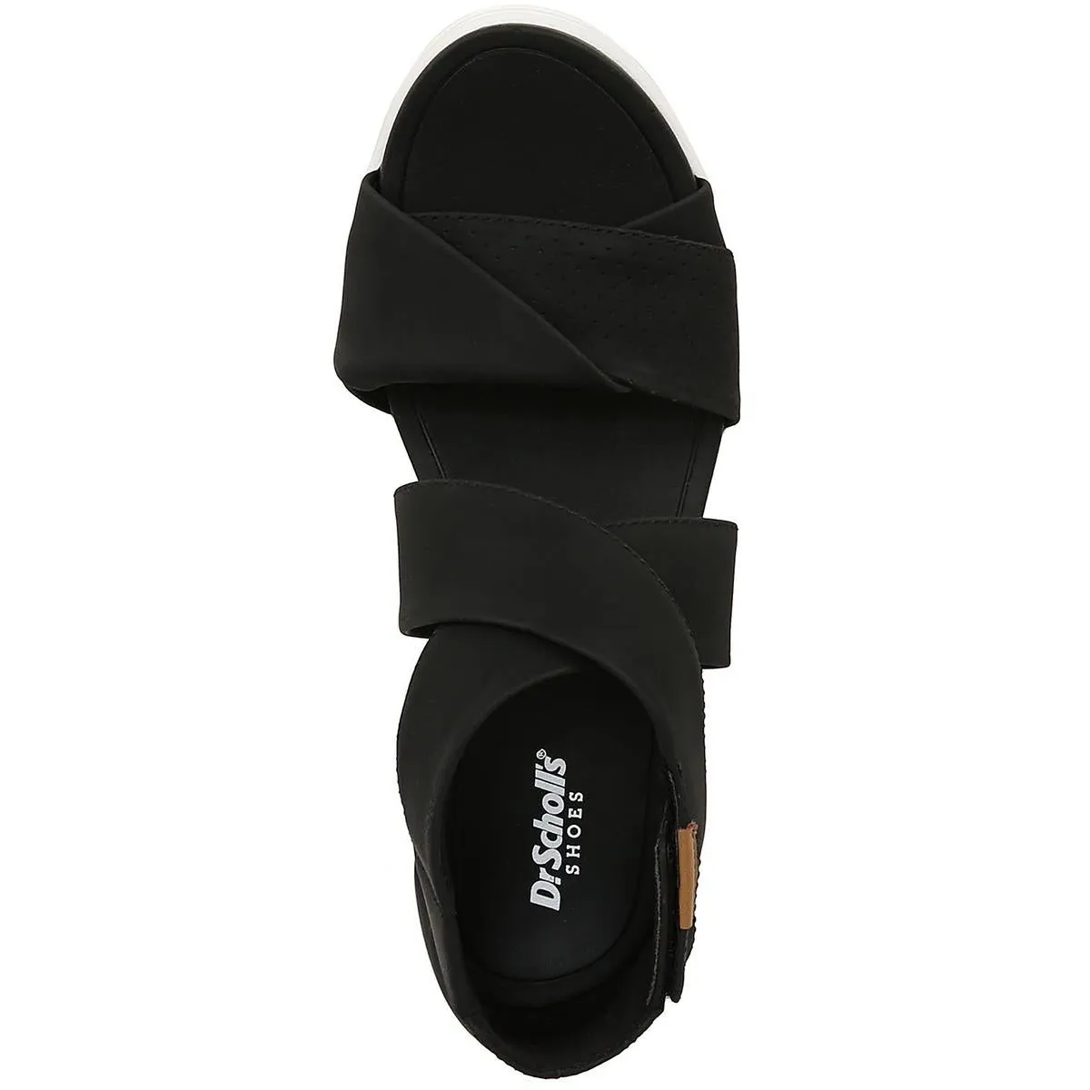 Dr. Scholl's Shoes Womens Time Off Fun Adjustable Criss-Cross Wedge Sandals