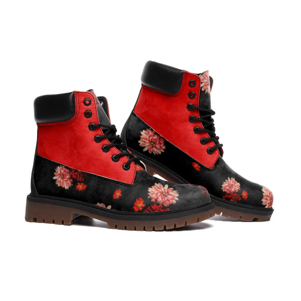 Floral Fever Casual Leather Lightweight boots TB