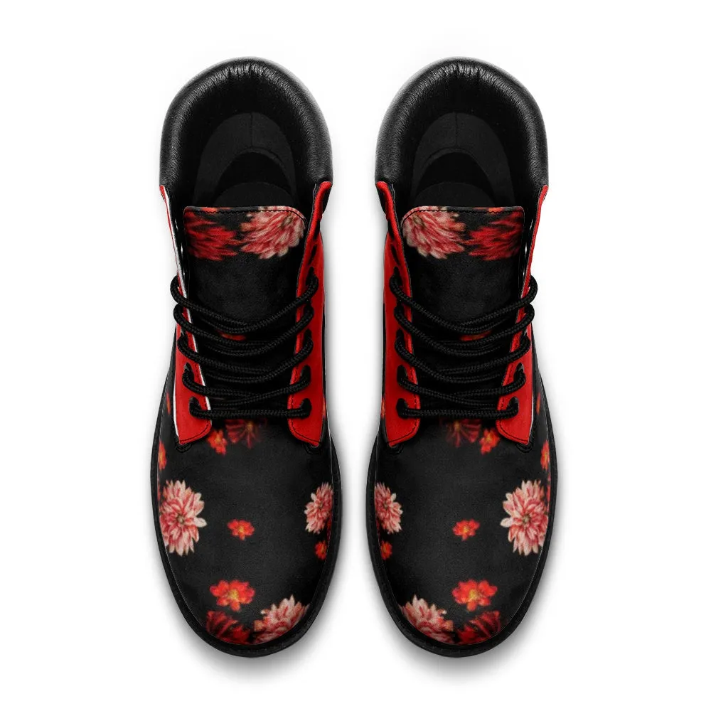 Floral Fever Casual Leather Lightweight boots TB