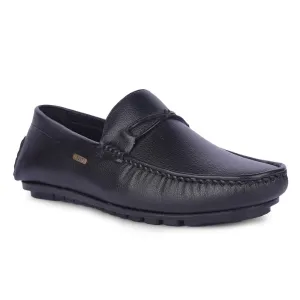 Fortune Black Formal Loafers For Men AVL-5 By Liberty