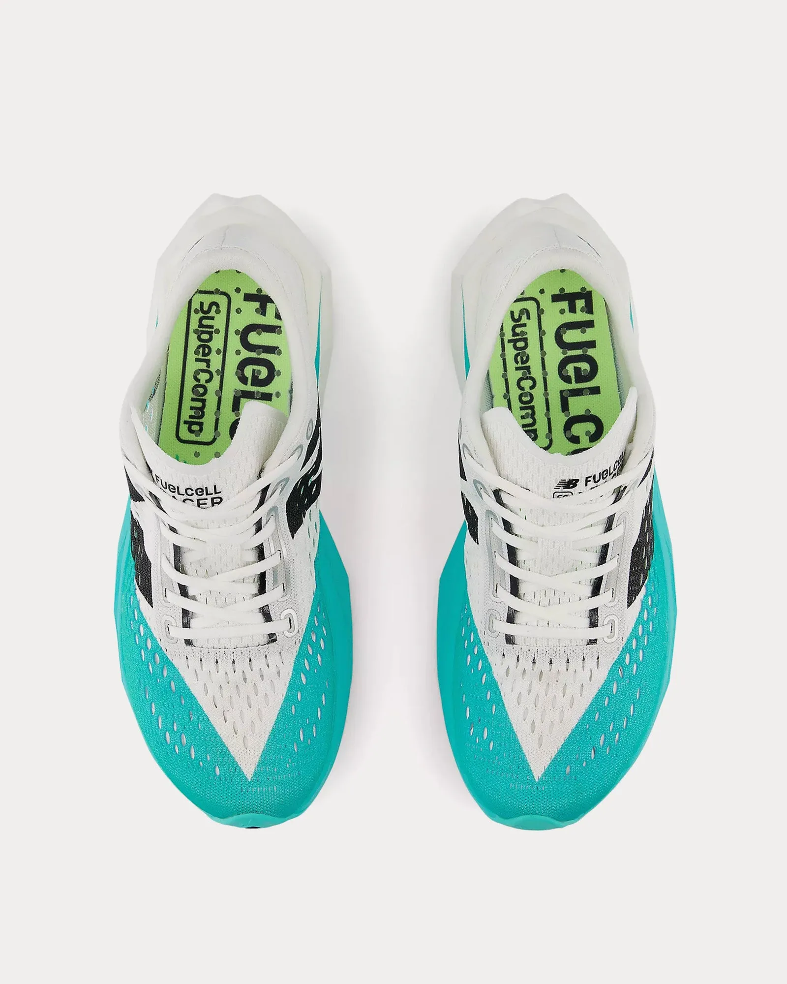 FuelCell SuperComp Pacer v2 White / Cyber Jade / Black Running Shoes
