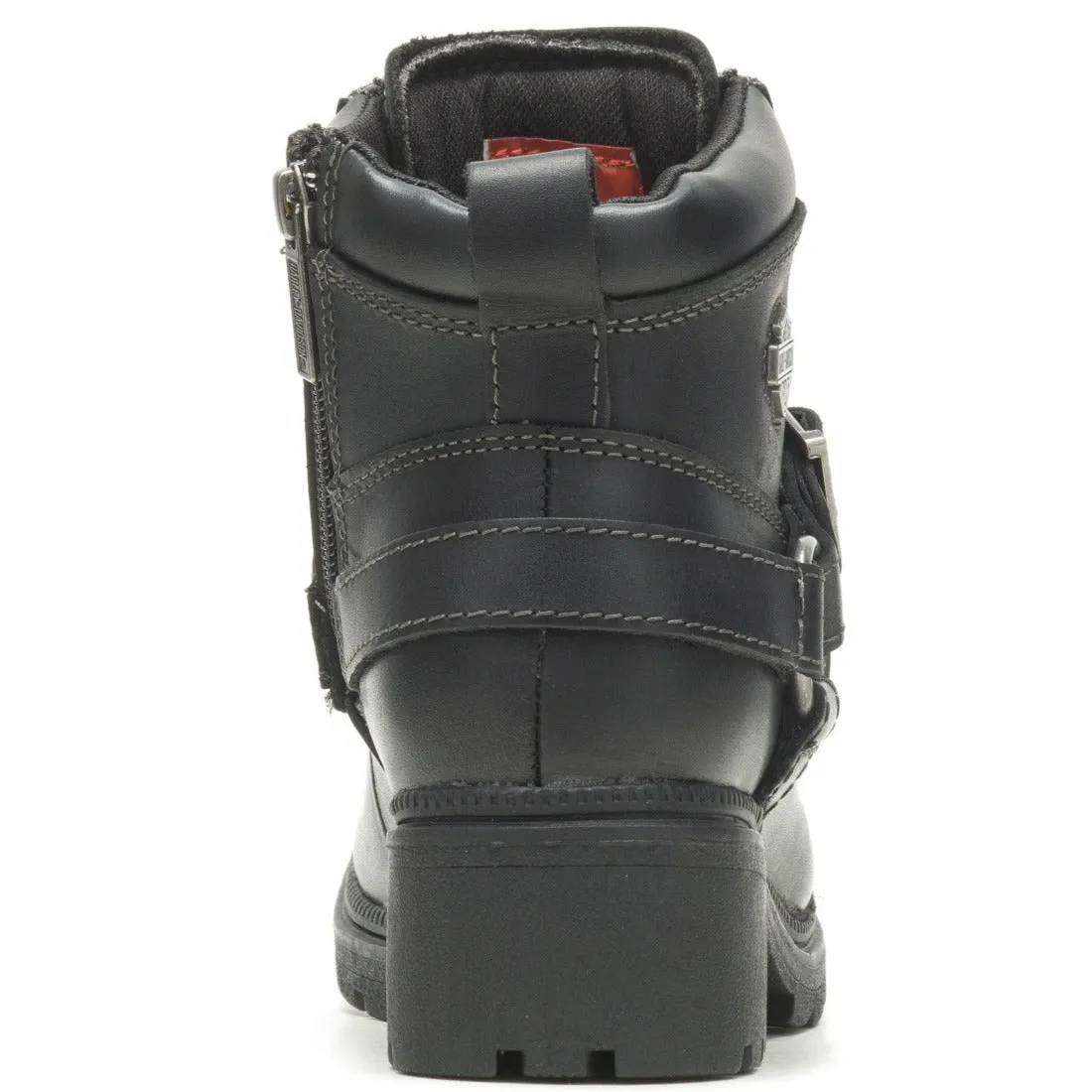 Harley-Davidson Women's Tegan 4-Inch Black Lace-Up Boots. D84424