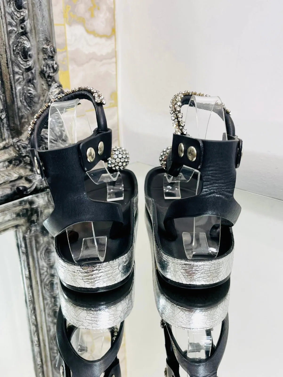 Isabel Marant Crystal Embellished Sandals. Size 37