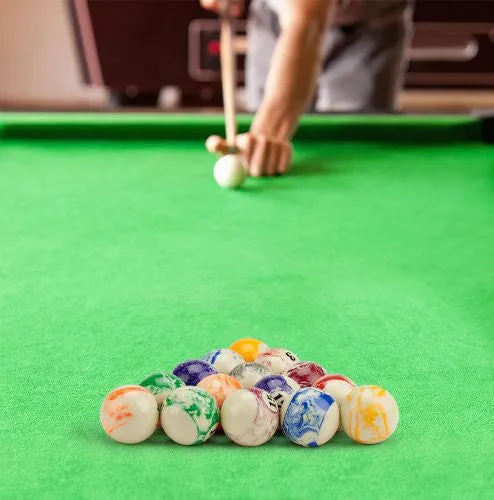 Marbled Pool Table Billiard Ball Set by Felson Billiard Supplies