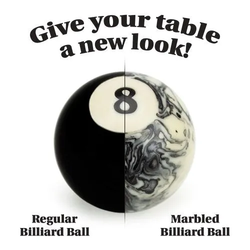 Marbled Pool Table Billiard Ball Set by Felson Billiard Supplies
