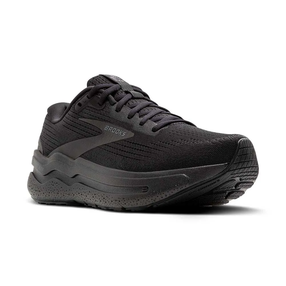 Men's Ghost Max 2 Running Shoe - Black/Black/Ebony - Extra Wide (4E)