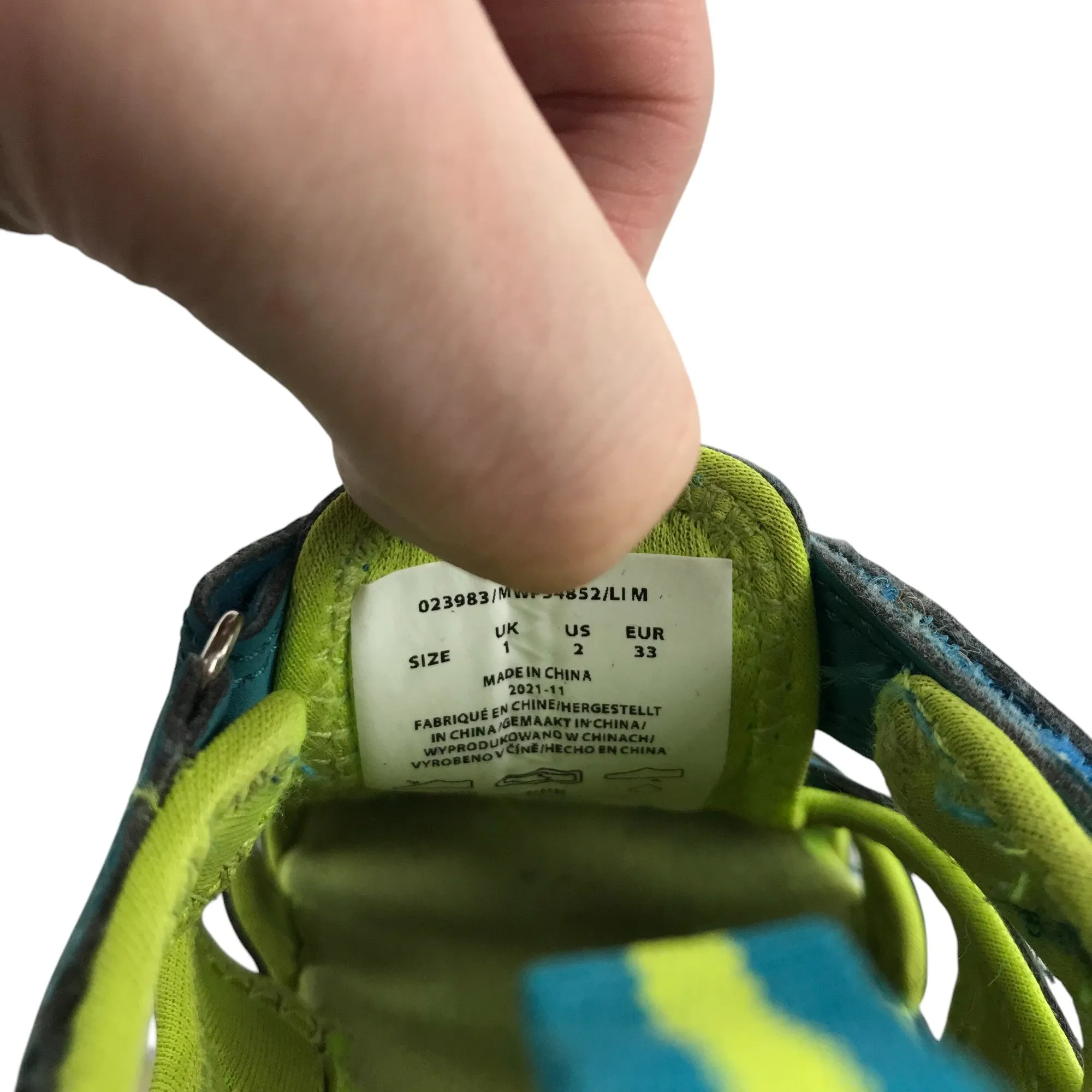 Mountain Warehouse sandals shoe size 1 green