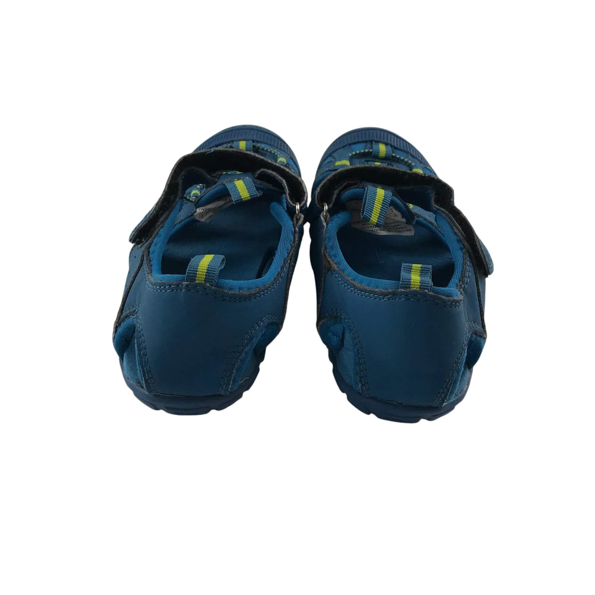 Mountain Warehouse sandals shoe size 3 blue walking sandals with hook and loop straps