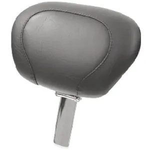 Mustang Black Vintage with Driver 14 in. Sissy Bar Pad Backrest & Receiver Only for 2010-2014 Passenger Backrest