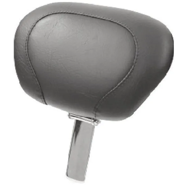 Mustang Black Vintage with Driver 14 in. Sissy Bar Pad Backrest & Receiver Only for 2010-2014 Passenger Backrest