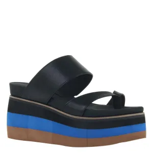 NAKED FEET - FLUX in BLACK Wedge Sandals