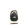 Navy Lace Up Runner With Zip Detailing