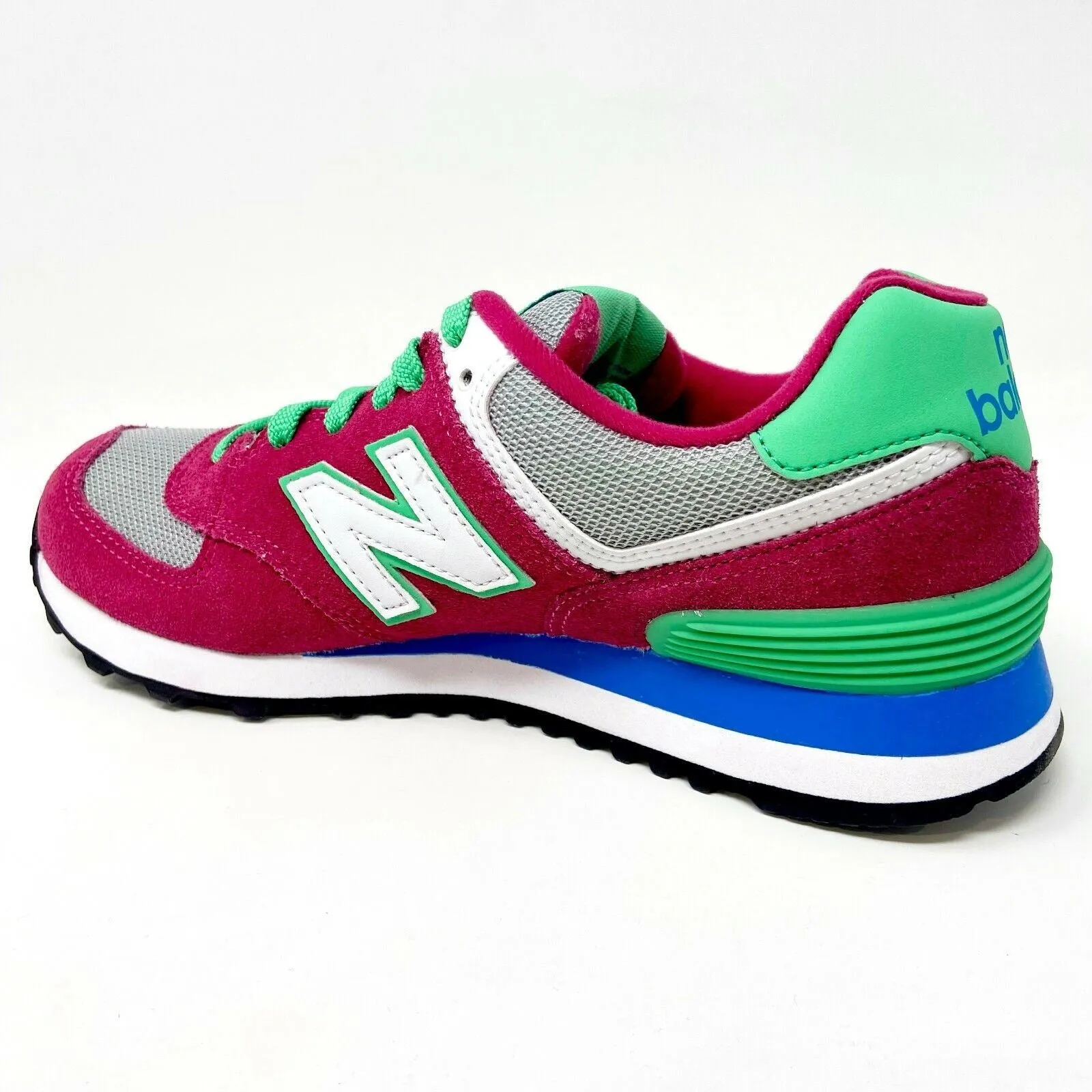 New Balance 574 Classic Red Green Womens Size 7 Casual Shoes Sneakers WL574CPV