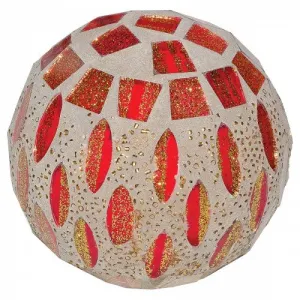 NEW Small (8cm) Red mirrored Mosaic Ball