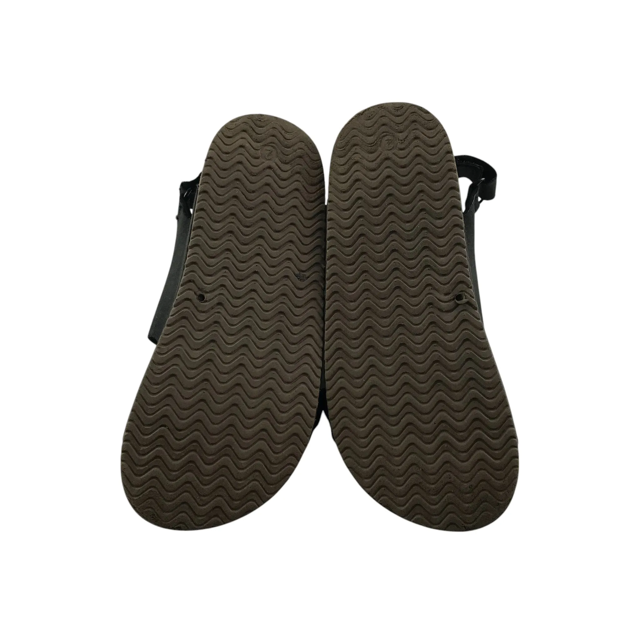 Next Sandal shoe size 2 black straps and brown sole
