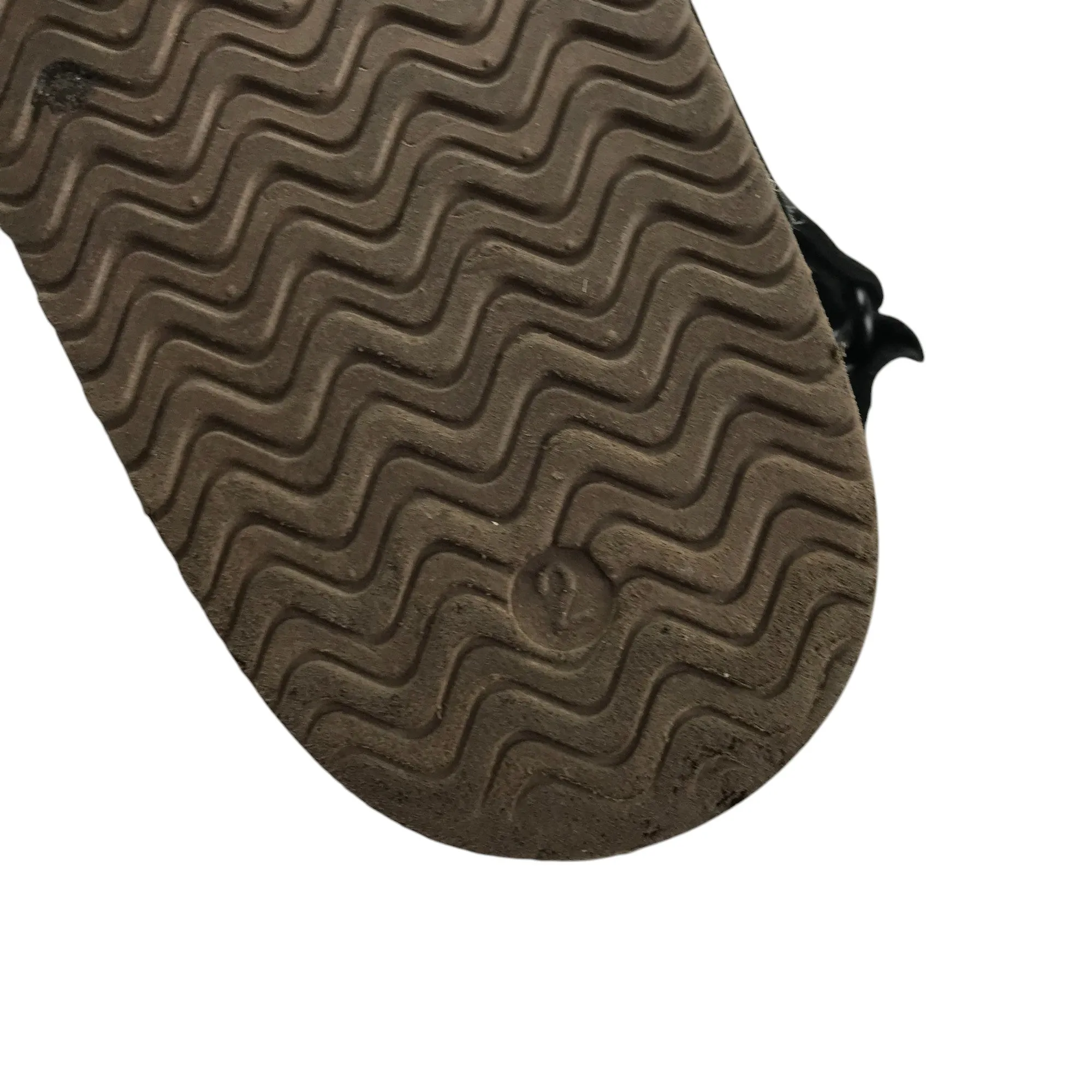 Next Sandal shoe size 2 black straps and brown sole