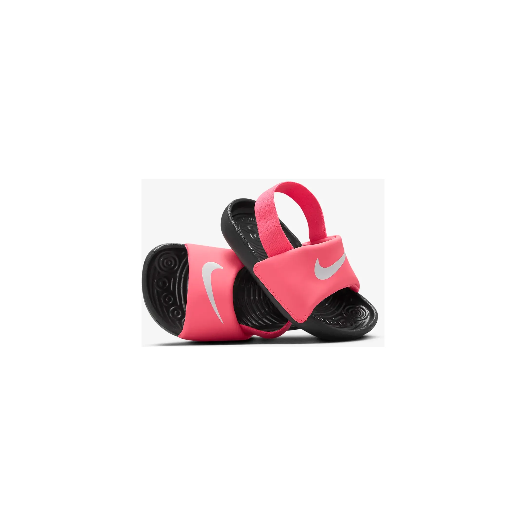 Nike Kid's Kawa TD Slides - Digital Pink / Black / White